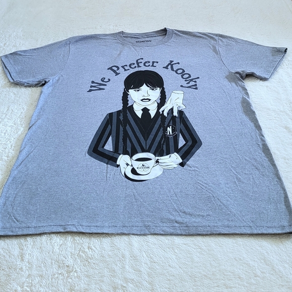 Mad😡 Engine Global🌎 LLC Wednesday Addams "We Prefer Kooky" Graphic Tee👕 - Picture 10 of 11